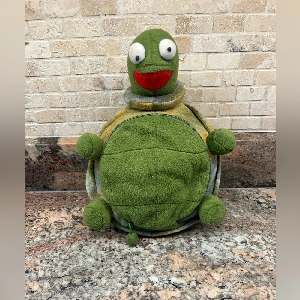 VTG Tum Tums Frog Plush CD Holder Computer Expressions Stuffed Animal Toy 2004 - Picture 4 of 6